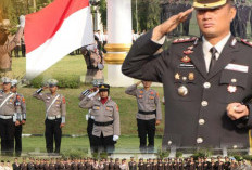 Polres Lampura Gelar Upacara Hari Ibu, Seluruh Personel Polwan Jadi Petugas Upacara 