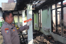 Diduga Korsleting Listrik Saat Cas HP,  Rumah Warga di Pekon Wates Ludes Terbakar