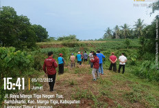 Polres Lamtim Turunkan Tim Cek Lokasi Tanah Wakaf Masjid Nurul Mukmin Desa Negeri Tua