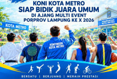KONI Kota Metro Targetkan Juara Umum pada Porprov Lampung X 2026