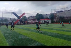 Tim Mini Soccer PWI Lampung Libas Peradi FC, Skor Telak 7-1