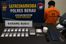 Polisi Amankan Pria di Berau, 14 Paket Diduga Sabu Ditemukan di Rumah
