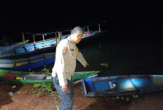 Perahu Terbalik di Waduk Batu Tegi, Petani Asal Air Naningan Tenggelam