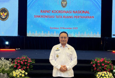 Wabup Lambar Ikuti Rakornas Singkronisasi Tata Ruang Pertahanan