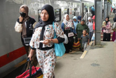 Hingga H-3 Lebaran, 11.566 Penumpang Mudik dari Bandar Lampung Menggunakan Kereta Api