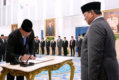 Prabowo Lantik Kristomei Sianturi Jadi Kepala BNPB, Gantikan Suharyanto
