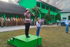 Satlantas Polres Lampura Edukasi Pelajar SMAN 3 Kotabumi Tentang Keselamatan Berlalu Lintas