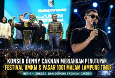 Konser Denny Caknan Pecah! Penutupan Festival UMKM Lamtim Sukses, Perputaran Uang Tembus Rp10,5 M