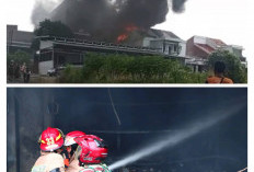 Bengkel Sparepart Motor di Kemiling Ludes Dilalap Api, Kerugian Mencapai Miliaran Rupiah