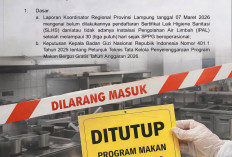 Tegas! Belum Kantongi SLHS, 4 Dapur SPPG Dihentikan Sementara Operasionalnya