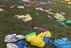 Sisa Sampah Skyland Fest Mengotori Stadion Sukung Kotabumi, DLH: Panitia Tak Bertanggung Jawab