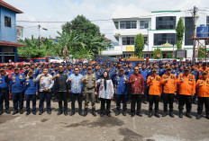 Walikota Eva Pimpin Apel Pengarahan OPD di Kantor Damkarat Bandar Lampung 