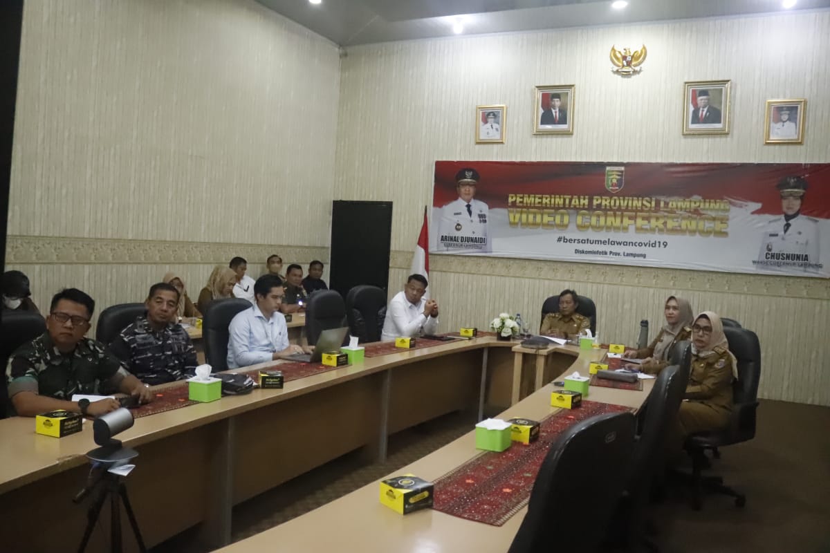 Pemprov Lampung Ikuti Rakor Pengendalian Inflasi Daerah Bersama Mendagri