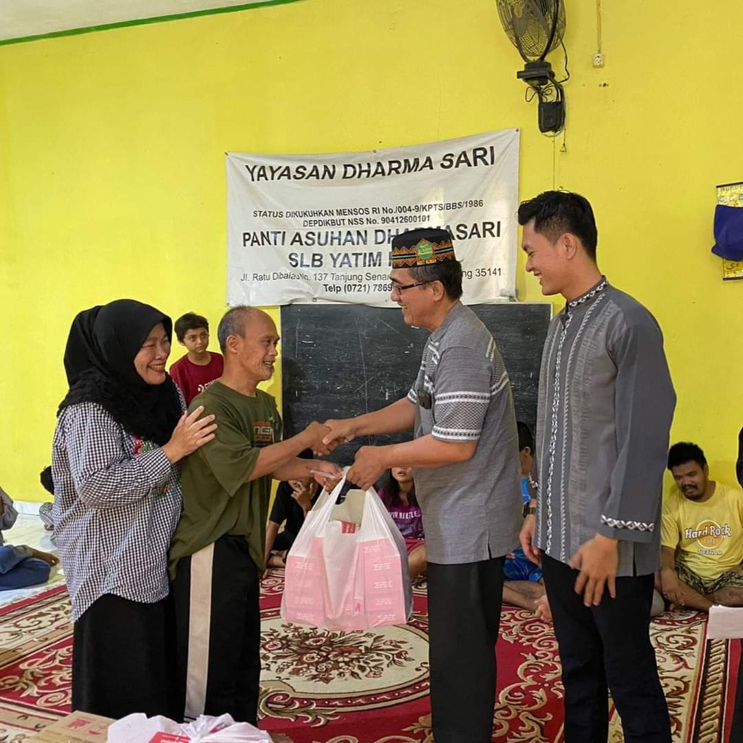 Hipama OKU Selatan Lampung Salurkan Bantuan ke Panti Asuhan Dharmasari SLB Yatim Piatu