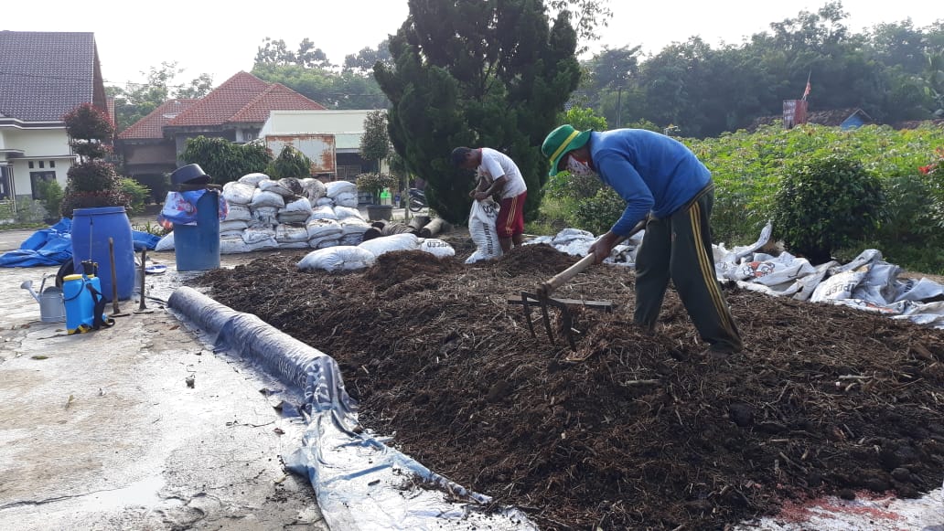 Tingkatkan PH Tanah Poktan Harapan Jaya Karta Olah Pupuk Kandang Biomol