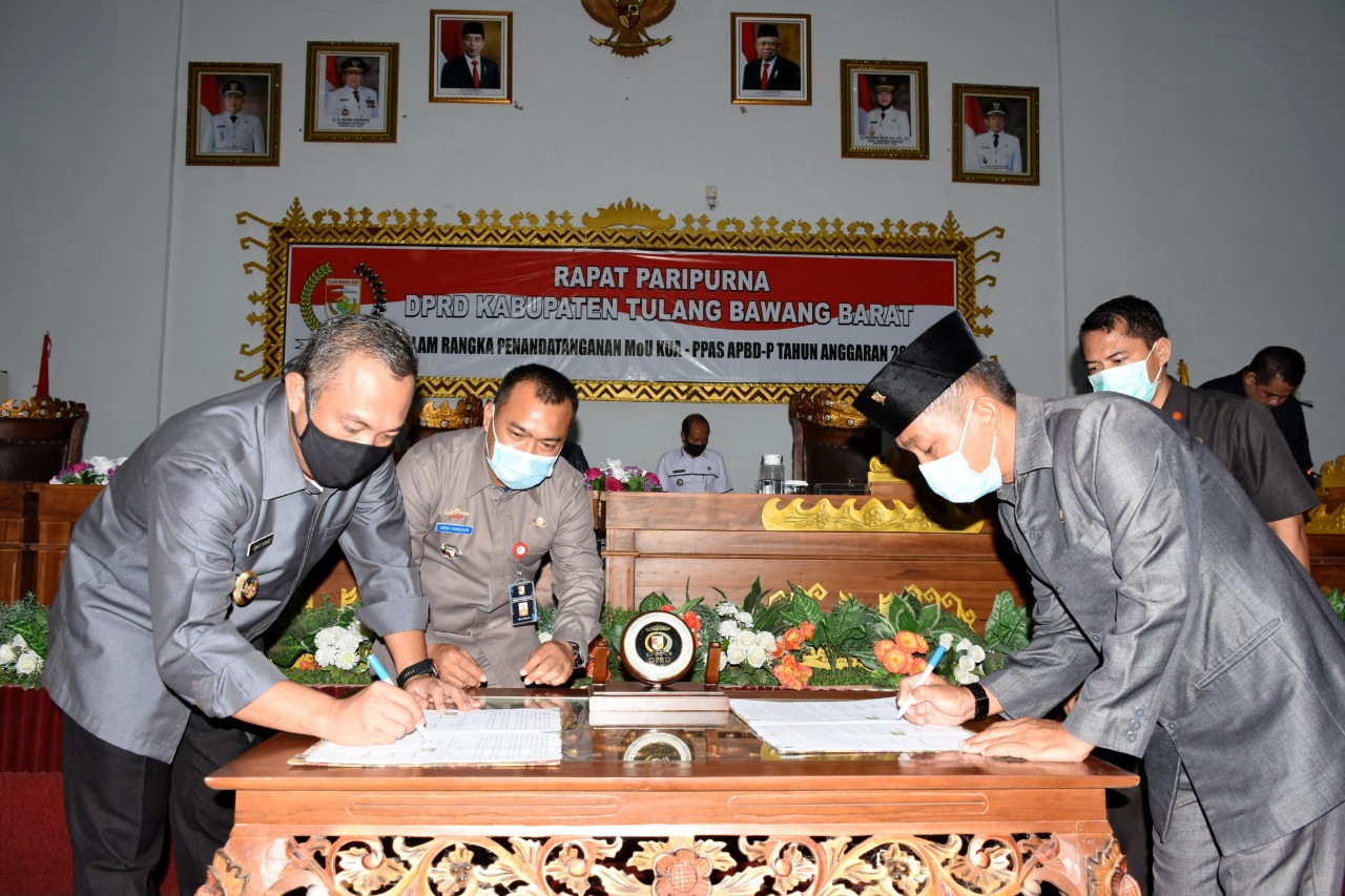 Pemkab Dan DPRD Tubaba Sepakati Perubahan KUA-PPAS APBD TA.2020