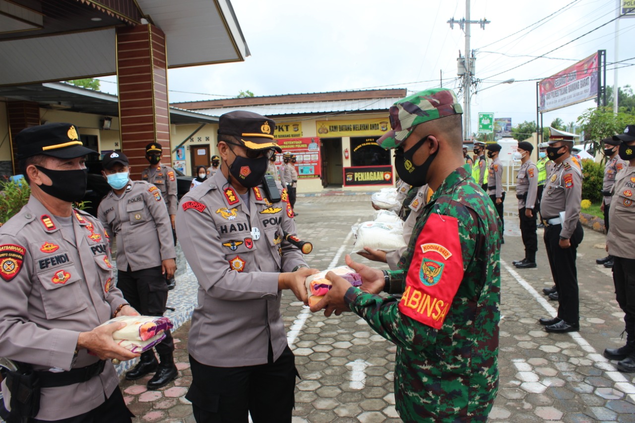 Peduli Warga Terdampak Covid-19 Polres Tubaba Gelar Bhakti Sosial