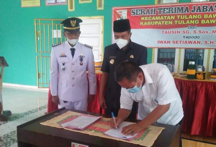 Sertijab Camat TBU Iwan Setiawan Mohon Dukungan Dan Kerjasama