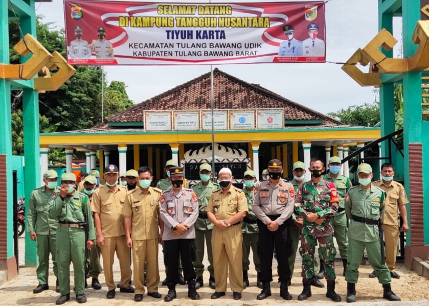 Tiyuh Karta Tubaba Dinobatkan Menjadi Kampung Tangguh Nusantara