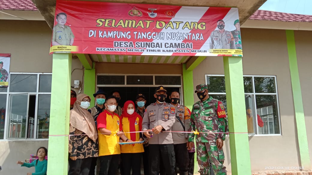 Launching Kampung Tangguh Nusantara Desa Sungai Cambai
