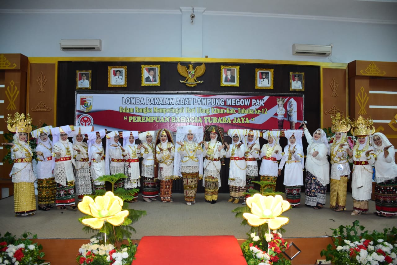 HUT Ke-12 Tubaba Pemkab Gelar Lomba Pakaian Adat Lampung
