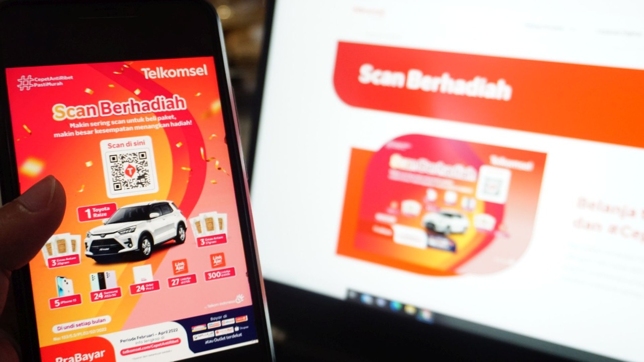 Telkomsel Hadirkan Program Scan Berhadiah dengan Bertransaksi Via Omni Channel