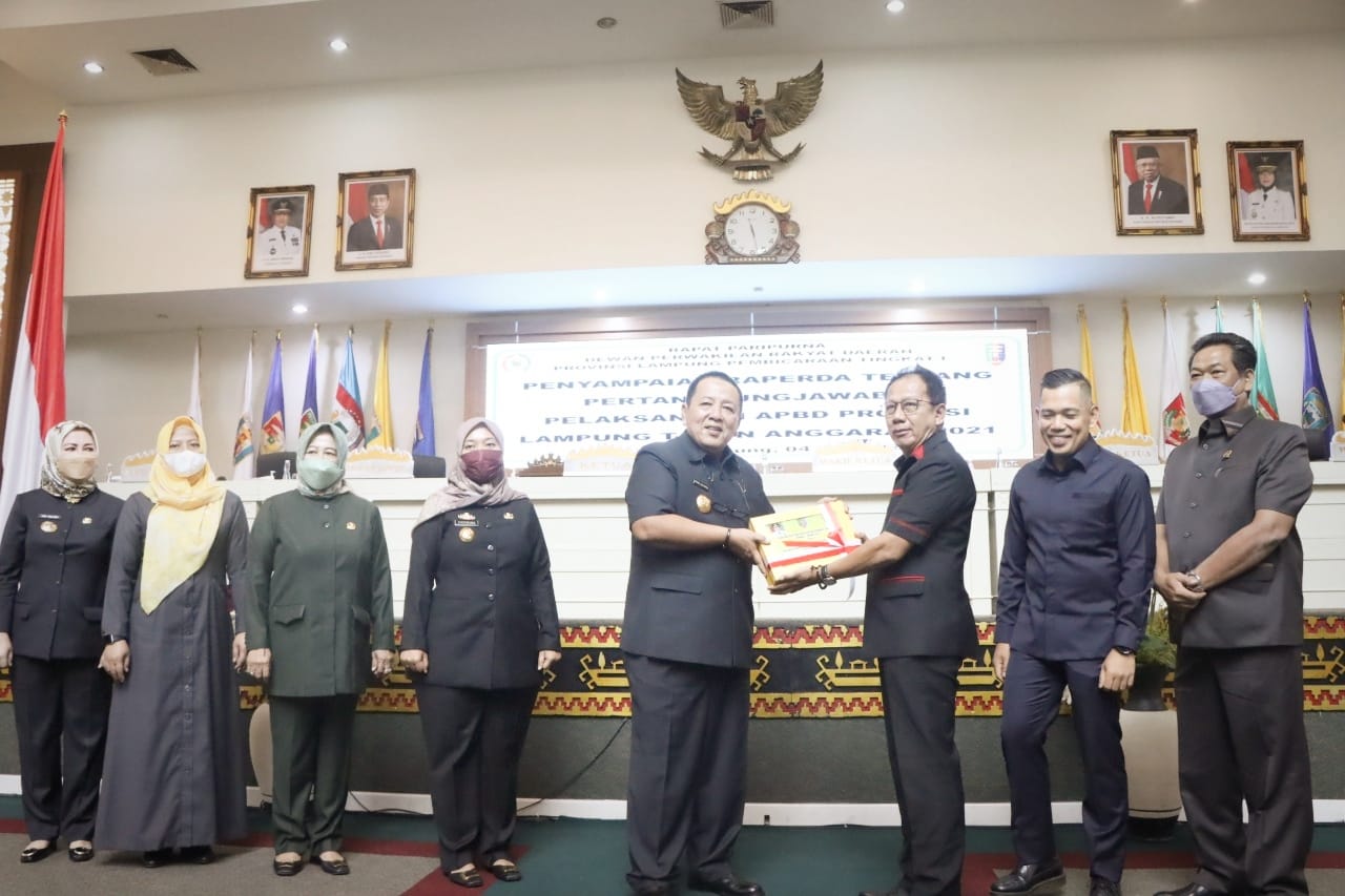 Gubernur Arinal Sampaikan Raperda Tentang Pertanggungjawaban Pelaksanaan APBD Provinsi Lampung Tahun Anggaran 