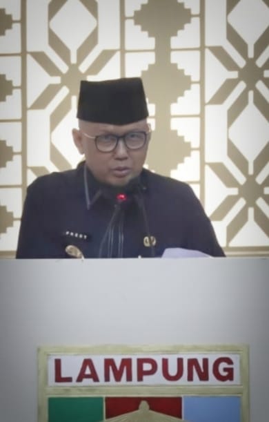 Gubernur Lampung Sampaikan Jawaban Terhadap Pandangan Umum Fraksi-Fraksi DPRD Provinsi Lampung Tentang Pelaksa