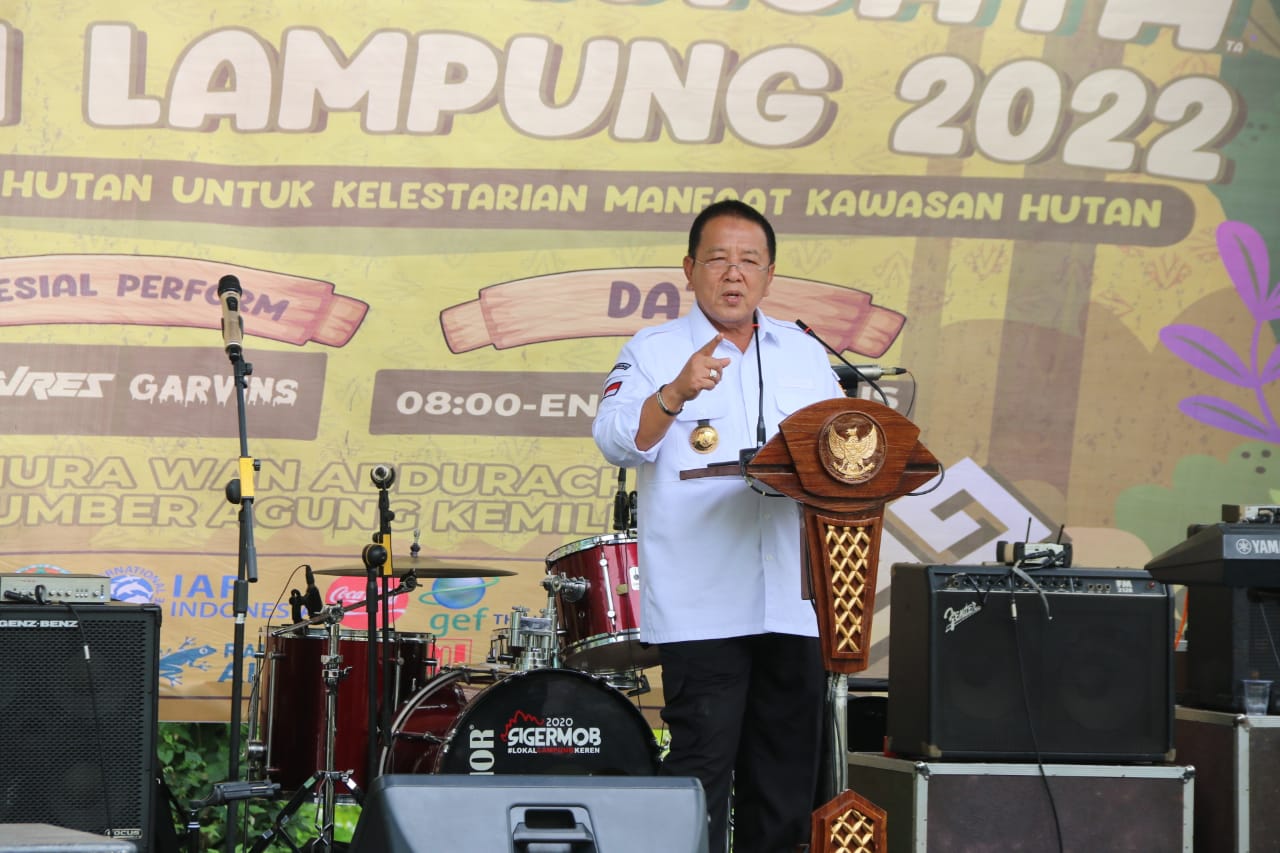 Gubernur Arinal Djunaidi Buka Acara Puncak Festival Wisata Hutan Lampung Tahun 2022, Tekankan Untuk Bijak dala