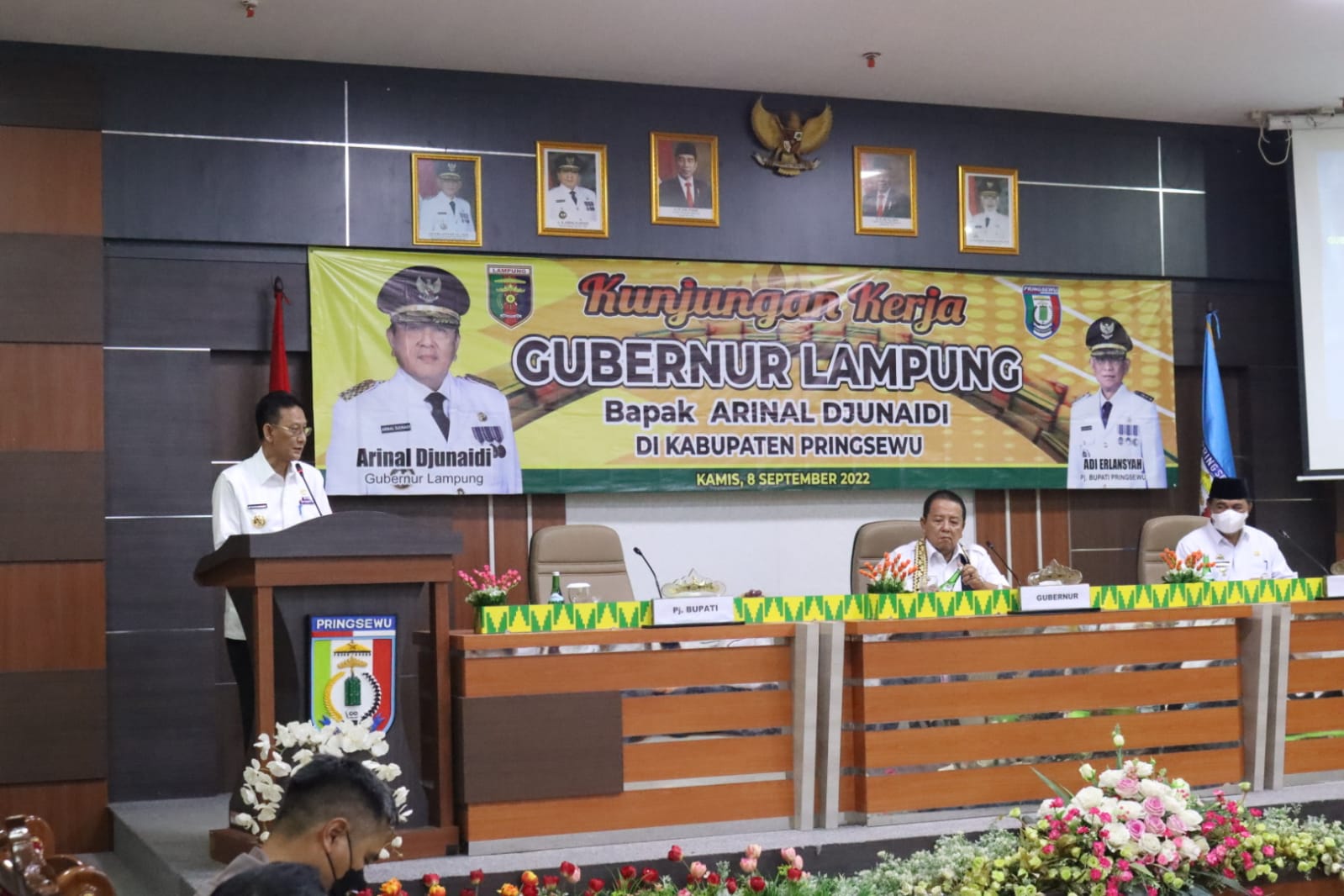 Gubernur Arinal Djunaidi Berikan Arahan Kepada Sejumlah Perangkat Daerah di Lingkungan Pemkab Pringsewu