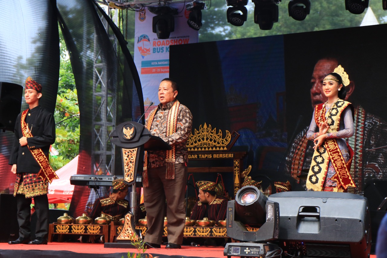 Gubernur Arinal Buka Roadshow BUS KPK 2022 yang Bertemakan Jelajah Negeri Bangun Antikorupsi