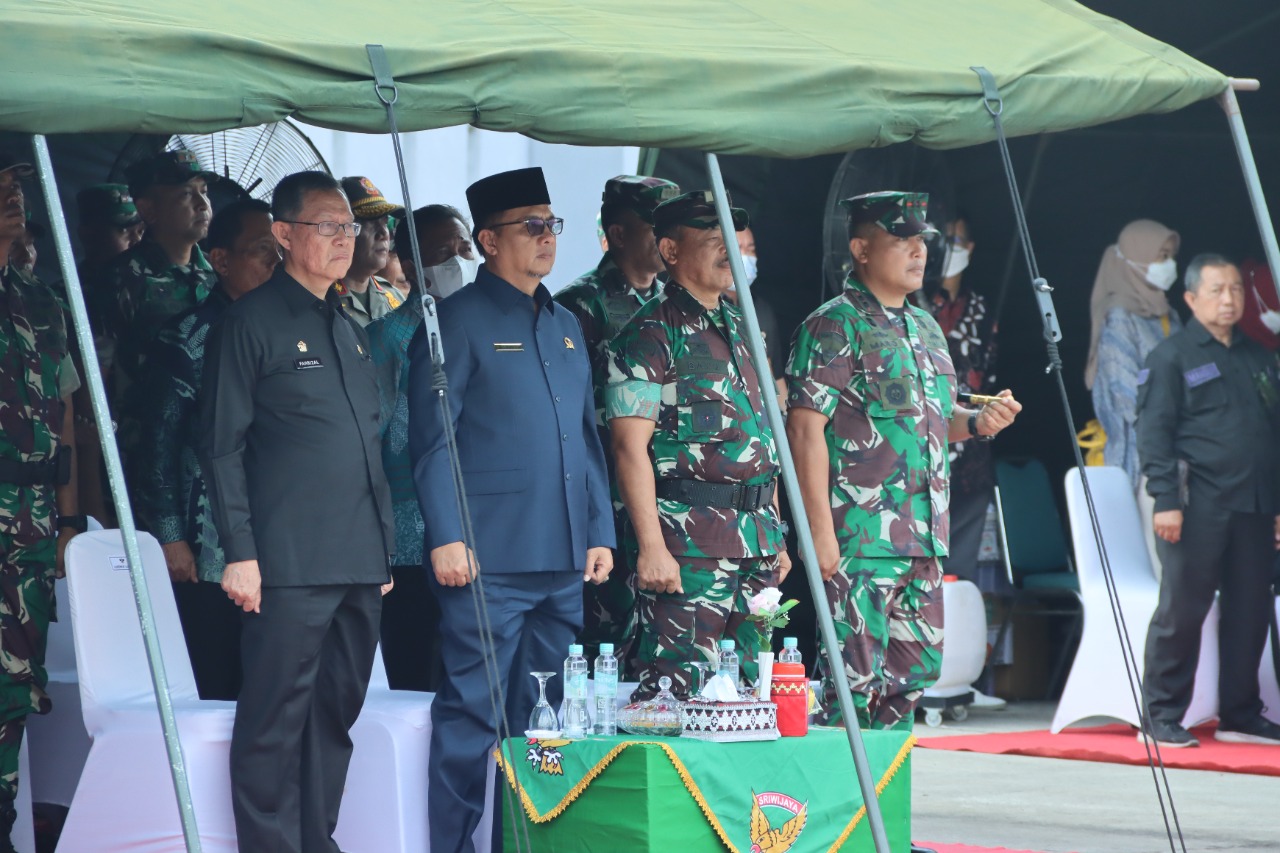 Wakili Gubernur Lampung, Sekdaprov Fahrizal Darminto, Hadiri Upacara Pengantaran Satgas Operasi Pamtas RI-PNG 