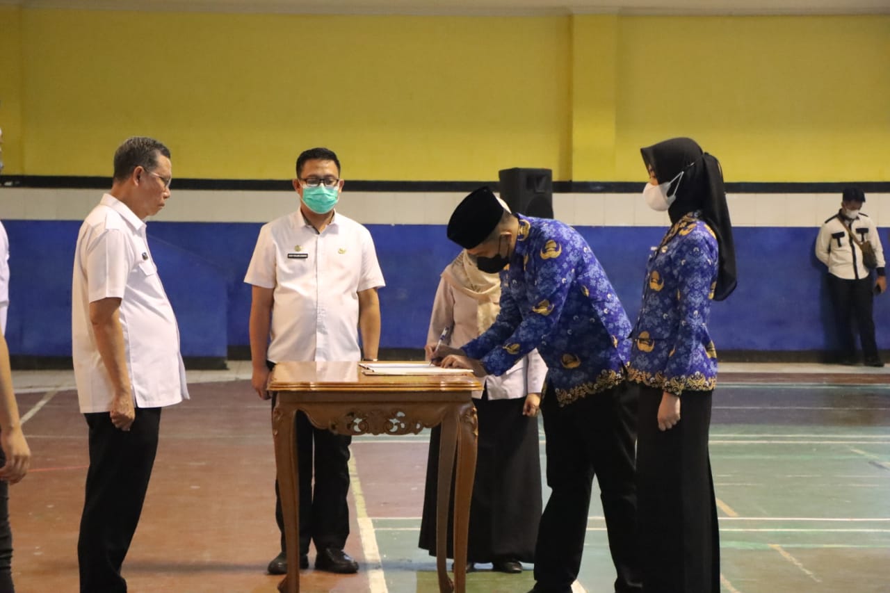 Sebanyak 439 PNS di Lingkungan Pemprov Lampung Diambil Sumpah dan Mengucapkan Janji PNS