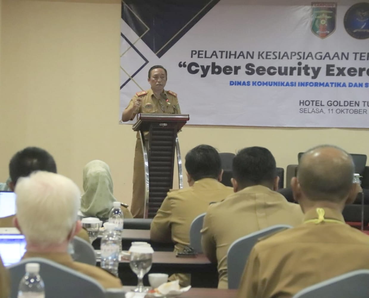 Mewakili Gubernur, Kadis Kominfotik Provinsi Lampung Buka Acara Pelatihan Teknis Cyber Security Exercise Techn