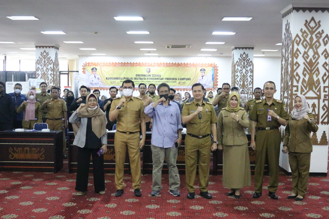 Dinas Kominfotik Provinsi Lampung Gelar Bimtek Komunikasi Publik Instansi Pemerintah