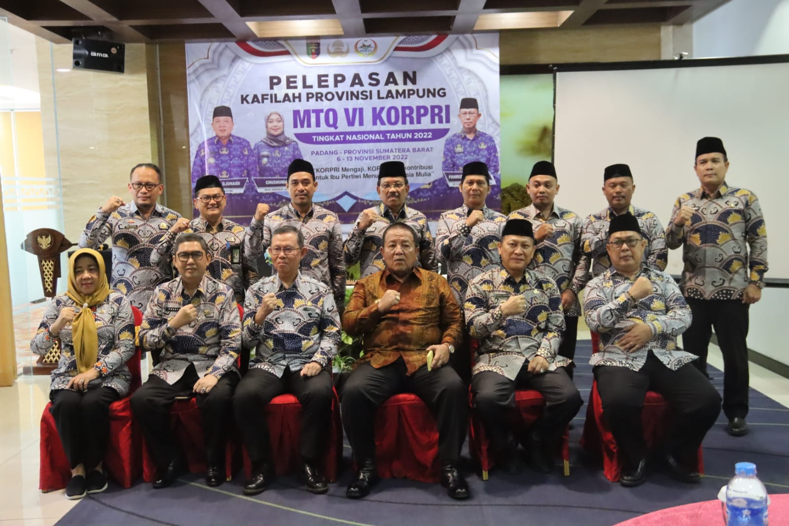 Gubernur Arinal Lepas Kafilah Korpri Provinsi Lampung untuk Mengikuti MTQ VI Korpri Tingkat Nasional di Kota P