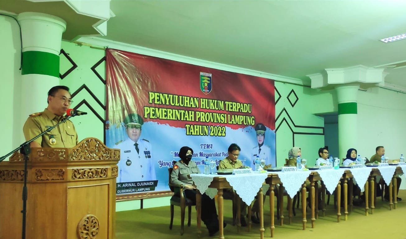 Pemprov Lampung Gelar Penyuluhan Hukum Terpadu di Kabupaten Tulangbawang