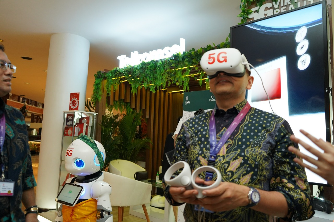 Telkomsel Hadirkan Showcase  Pemanfaatan 5G di Puncak KTT G20