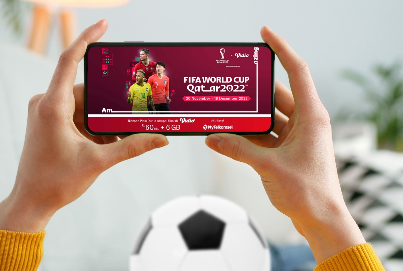 Telkomsel dan Vidio Suguhkan Paket Berlangganan untuk Nonton Seluruh 64 Pertandingan FIFA World Cup Qatar 2022