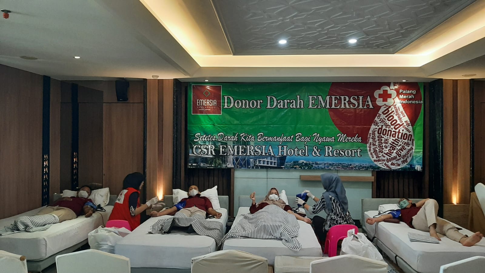 Donor Darah Emersia Hotel and Resort Lampung