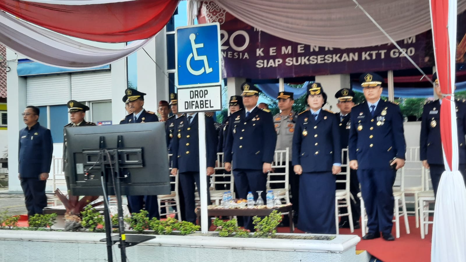 Peringati Hari Bhakti Imigrasi Ke-73, Kanwil Kemenkumham Lampung Gelar Upacara Bendera