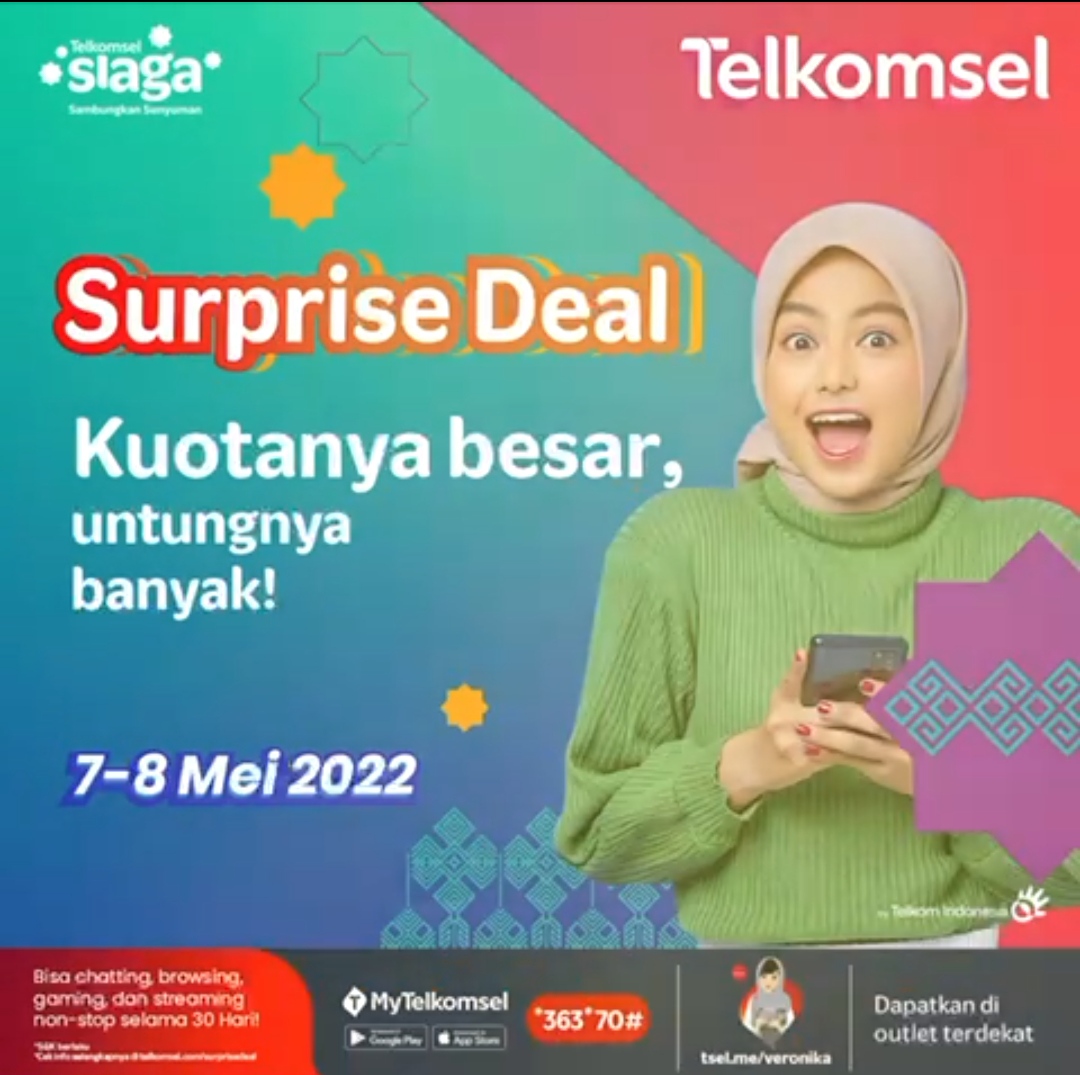 Hanya 2 Hari, Kuota Besar yang Banyak Untungnya Bersama Surprise Deal Telkomsel